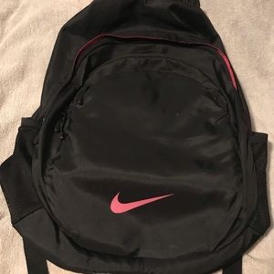 Nike Backpack | Black with Hot Pink